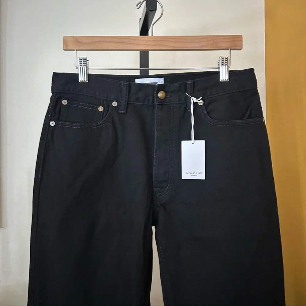 Alexa Chung x Madewell‎ High-Rise Straight Jeans Outridge Wash Black NWT Size 27